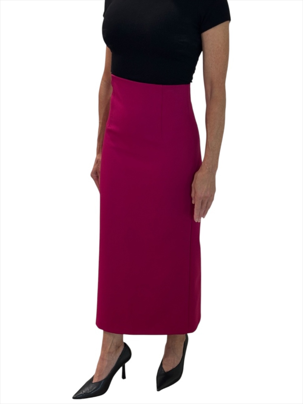 Zara High Waist Bodycon Pencil Skirt - Fuchsia Size XS